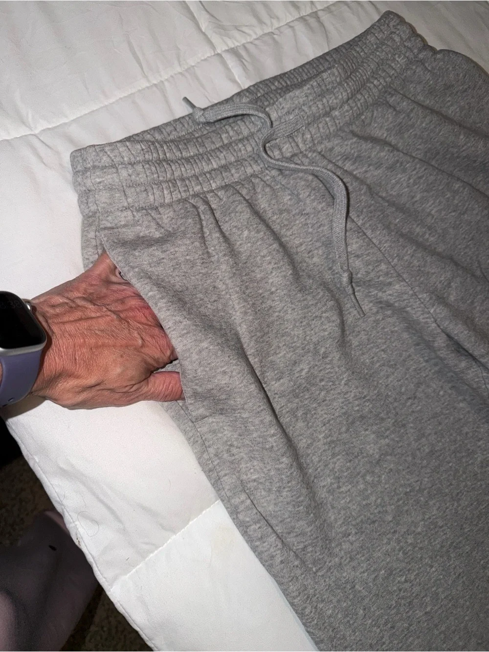 adidas Gray Sweatpant Joggers with Black Logo